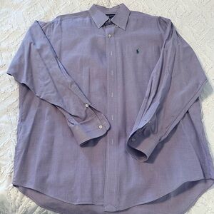 Polo Ralph Lauren Size L Purple Houndstooth